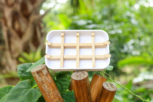 Bamboo soap online rack